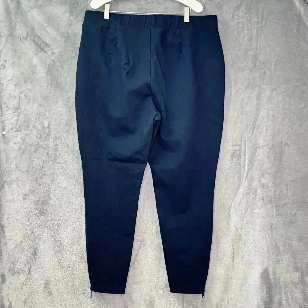 Universal Standard Moro Pocket Signature Ponte Pants 18-20 Navy Comfort‎ Pull On
